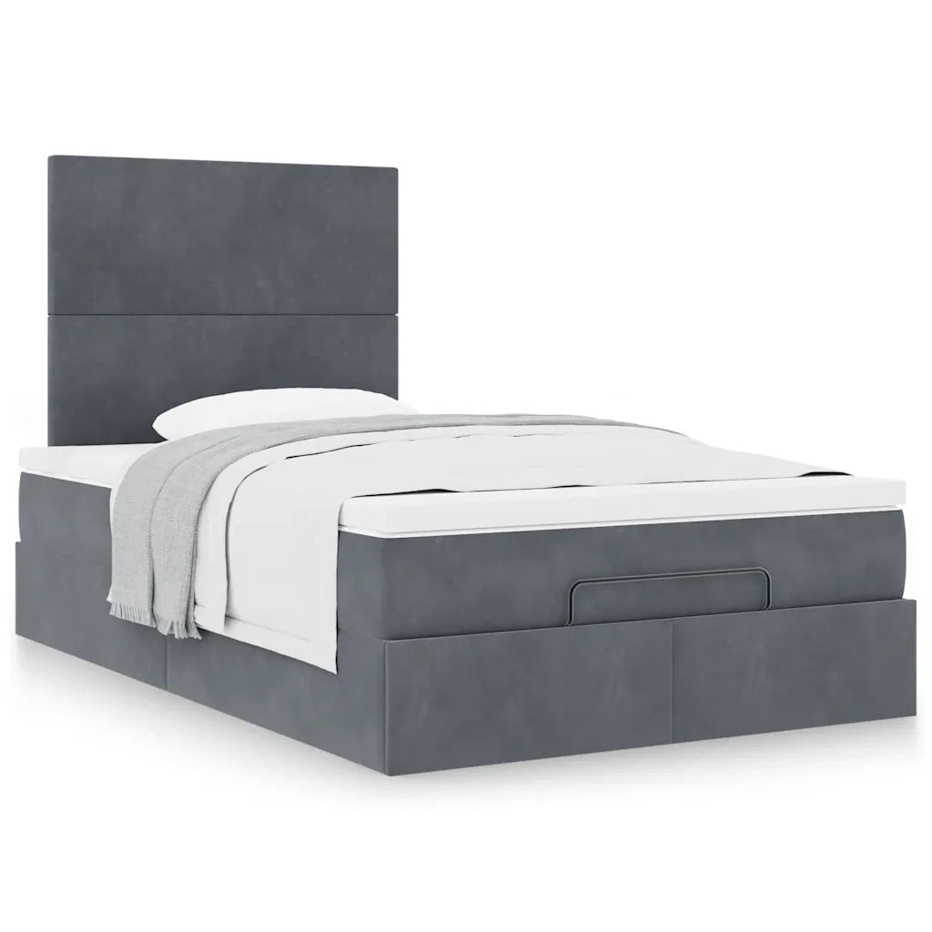 Struttura Letto Pouf con Materassi 80x200 cm Velluto 3313386