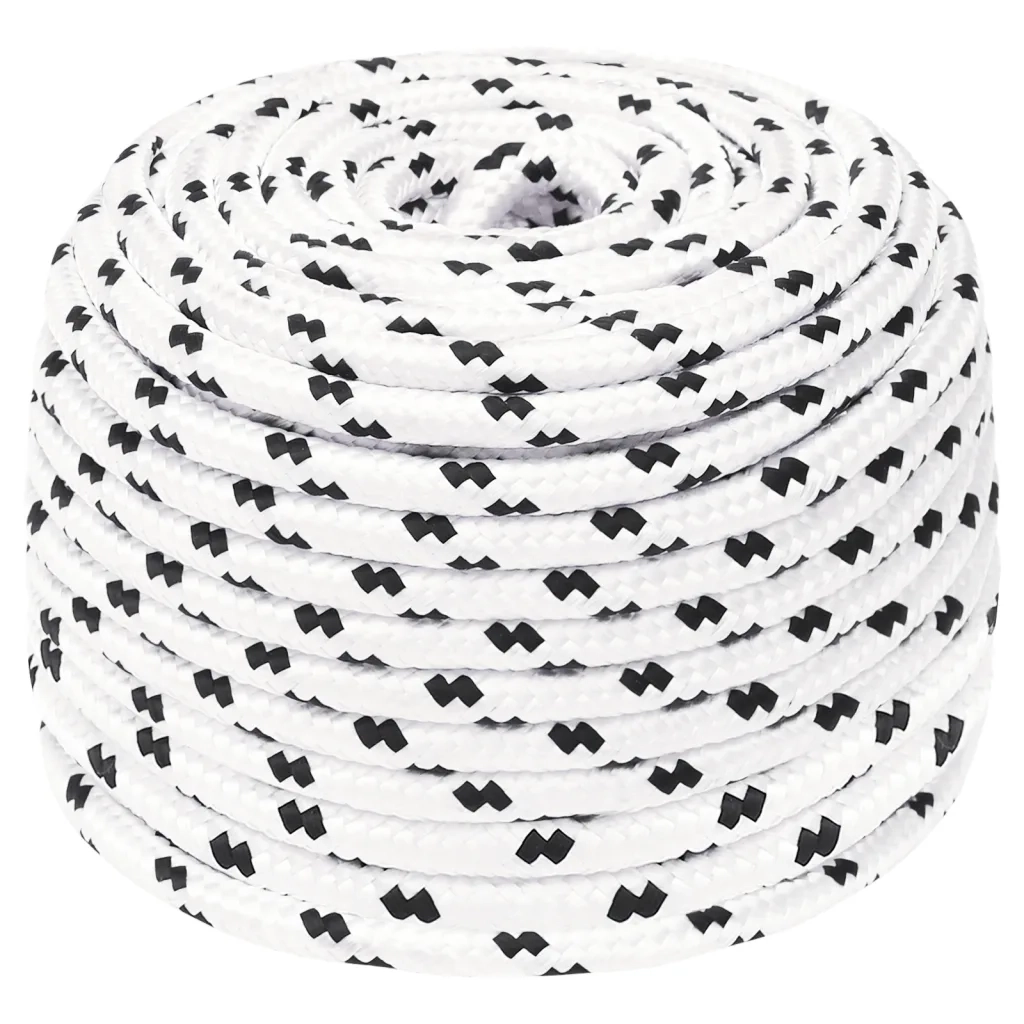 Corda da Lavoro Bianca 10 mm 100 m in Poliestere cod mxl 47547