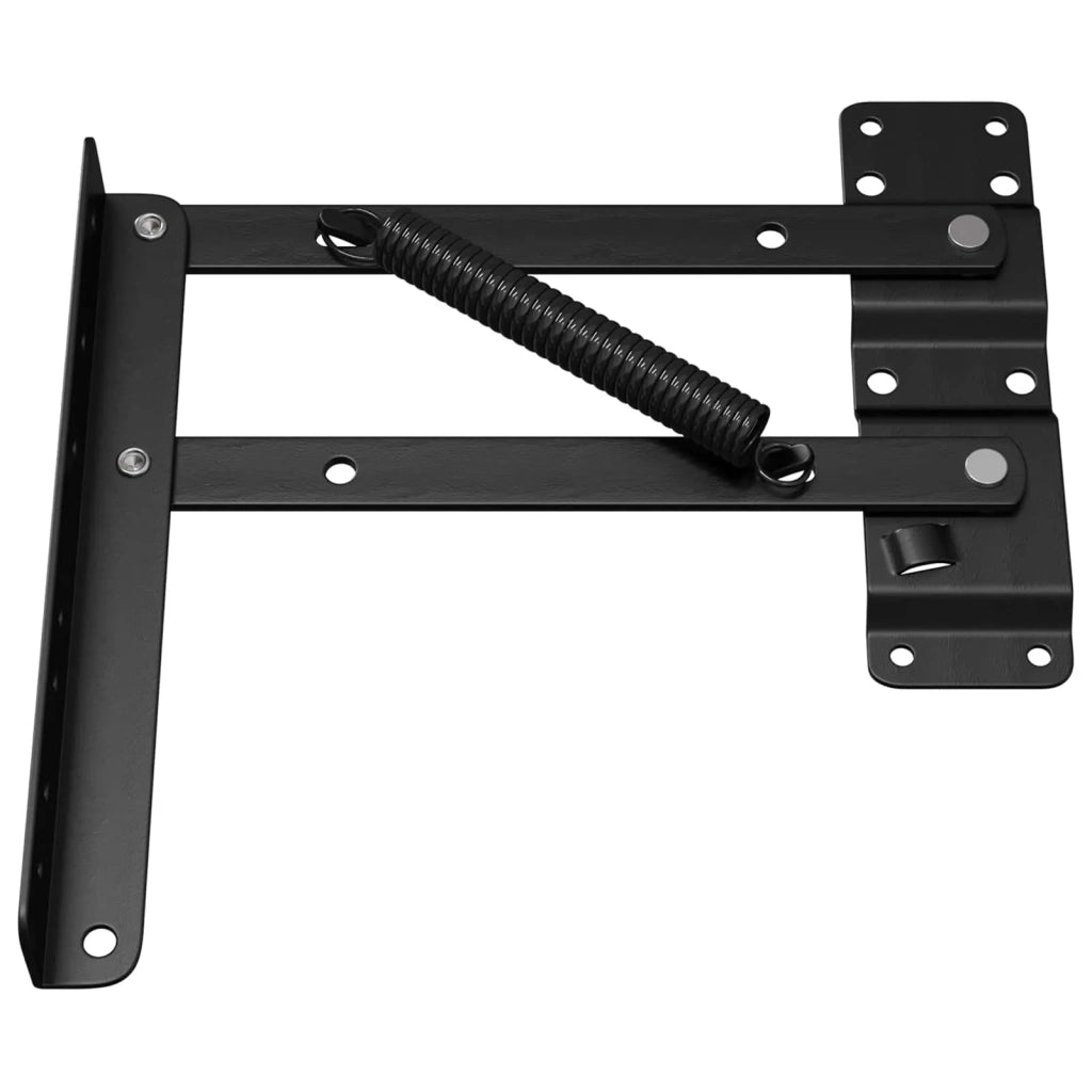 Meccanismo di Sollevamento per Letto 12 pcs Nero Ferro