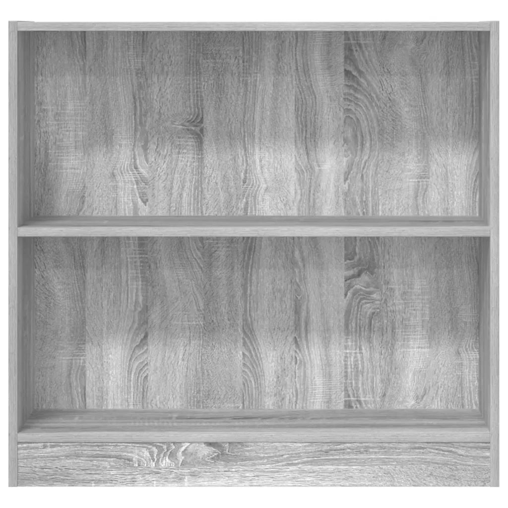 Libreria-Scaffale per Libri-Mobile di Stoccaggio Grigio Sonoma 80x24x76 cm in Legno Multistrato