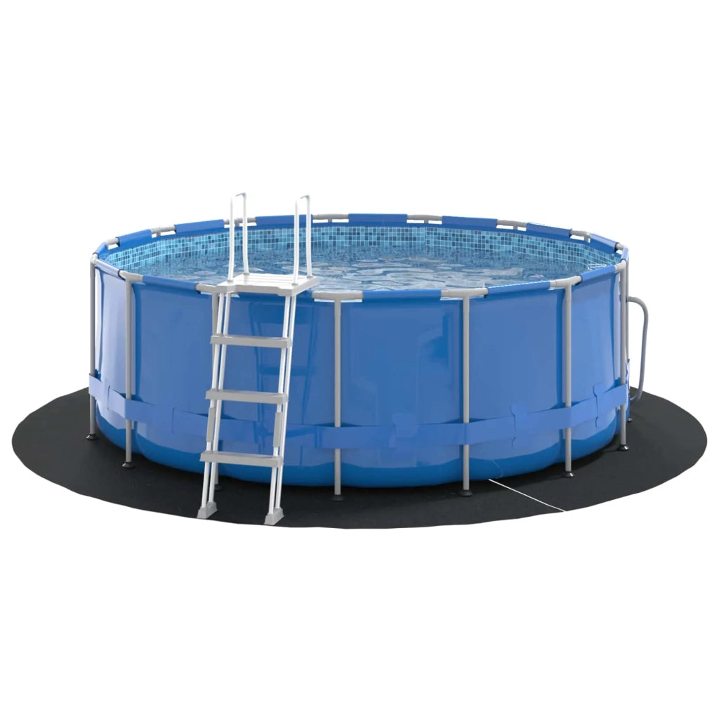 Telo per Fondo Piscina Nero ? 244 cm Tessuto Non Tessuto CFW3739765