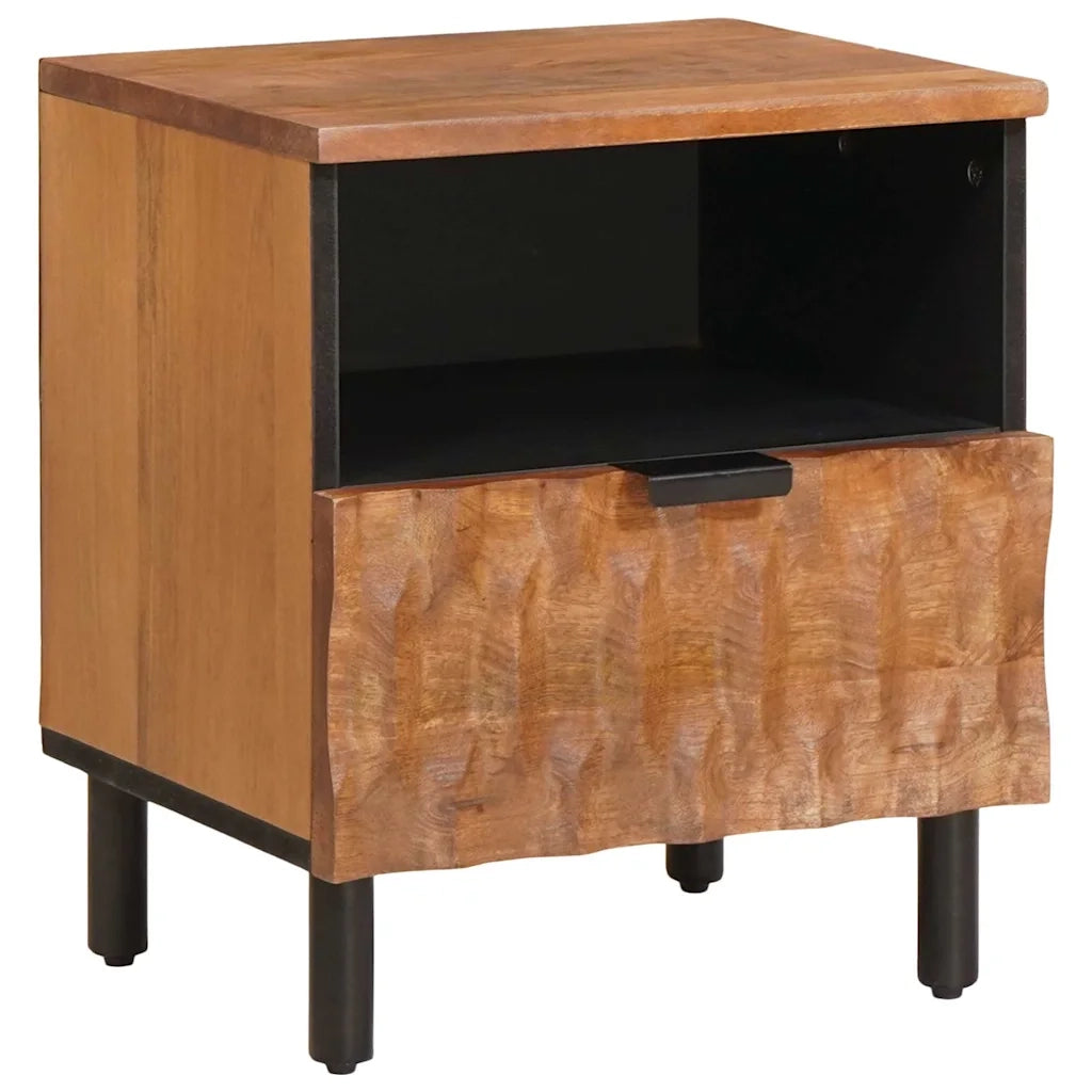 Set di 2 Comodini | Armadio da Notte | Mobiletto da notte con cassetto Marrone 40 x 33 x 46 cm