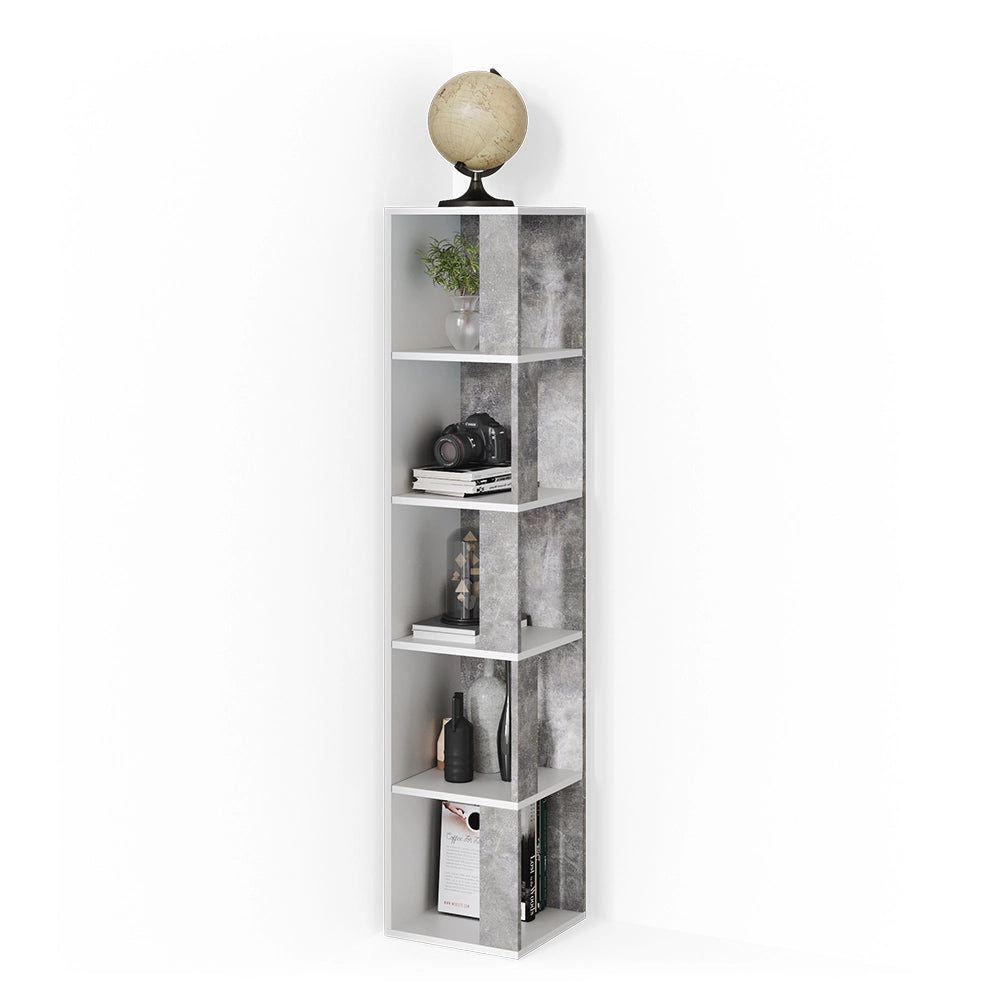 Vicco Scaffale angolare Calcestruzzo 33.3 x 162.2 cm