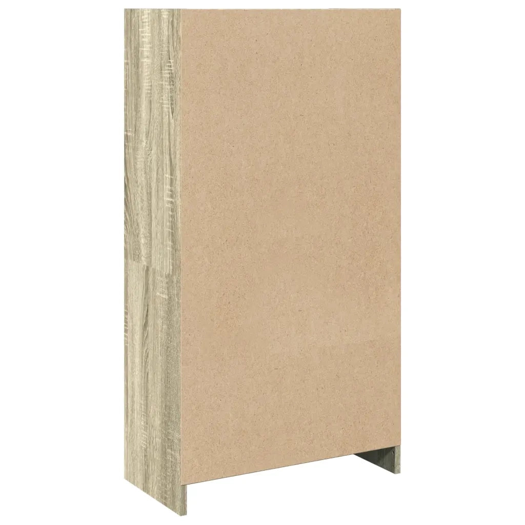 Libreria-Scaffale per Libri-Mobile di Stoccaggio Rovere Sonoma 57x28,5x107,5 cm in Legno Multistrato