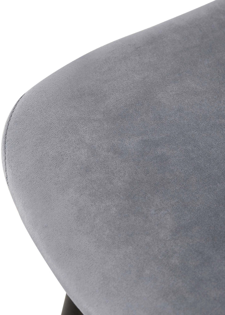 Set di 4 sedie Giverny grigio,Velluto