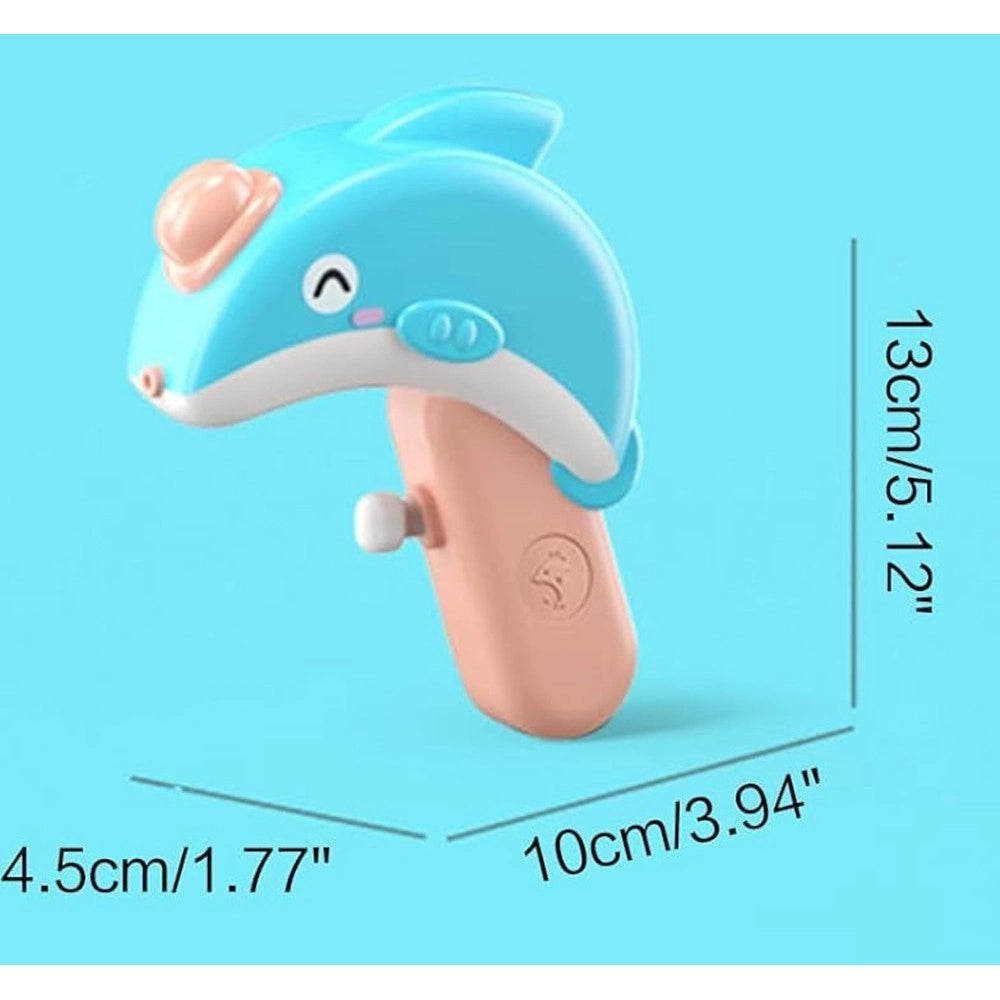 Trade Shop - Pistola Ad Acqua A Forma Di Delfino 32 Cm Piccola Giocattolo Estivo Per Bambini 6738060 -