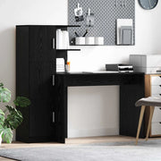 Scrivania 2 pcs Rovere Nero 3337290