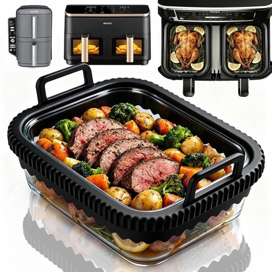 Scaletta per forno piccola - Resistente al calore - Resistente al lavastoviglie - Maniglie in silicone - Libero da BPA - Rimovibile - Piastra da forno