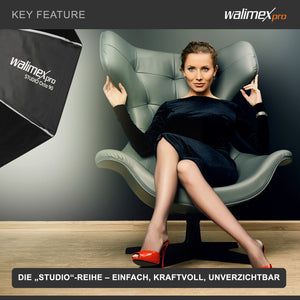 Studio Softbox a ombrello 80x120cm, girevole a 360°, con griglia, maschere, adattatore Bowens, per fotografia di prodotti e persone