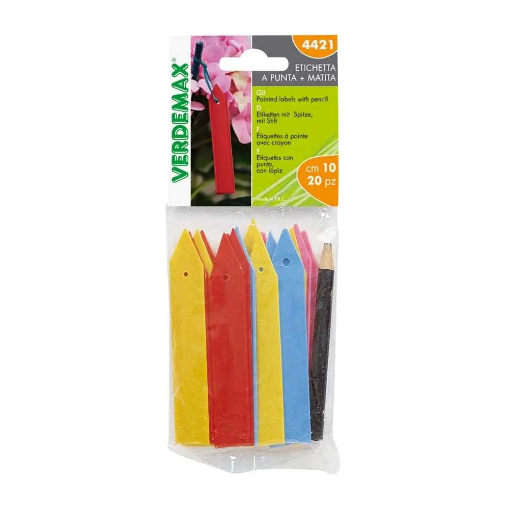 Etichette Colorate per Piante e Ortaggi 20 Pz Verdemax