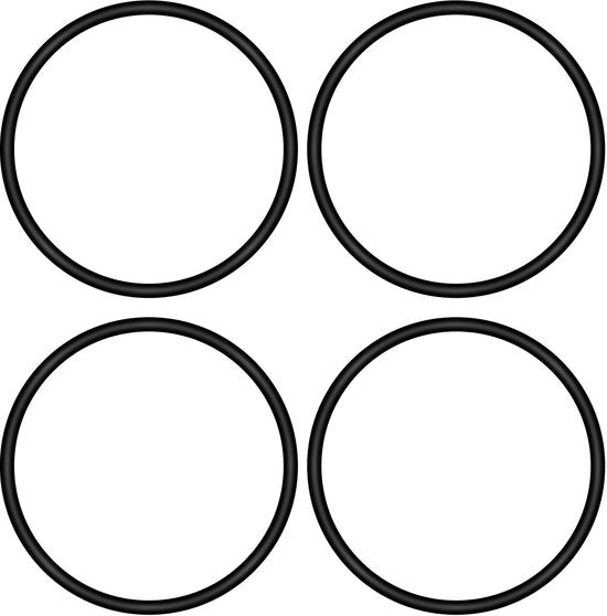 Set di 4 Rami per Naia Universali - Rama in Gomma Nitrile - Diametro 0,5 cm - Circonferenza 33 cm - Compatibile con Singer