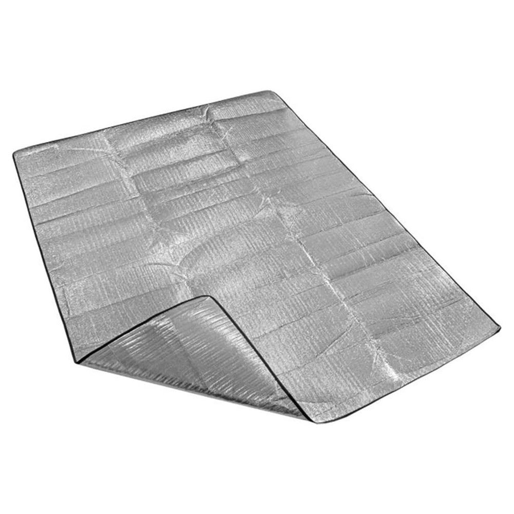 Trade Shop - Stuoia Per Spiaggia Mare Picnic 168x90cm Doppia Lamina In Alluminio Avvolgibile -
