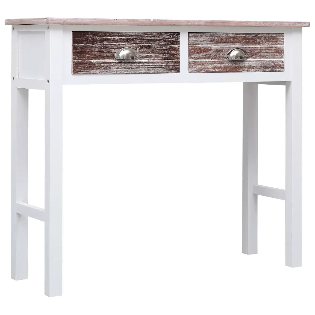 Tavolo Consolle Marrone 90x30x77 cm in Legno 284144