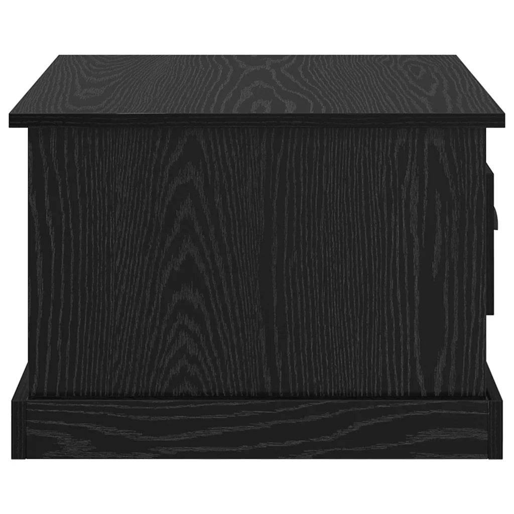Tavolino da salotto con cassetto Rovere Nero 50 x 50 x 35 cm 881372