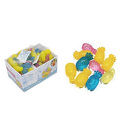 Trade Shop - Set 10 Pz Cubetti Ghiaccio Riutilizzabili Colorati Freezer Cocktail Forma Ananas -