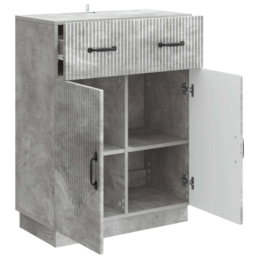 Credenza Grigio Cemento 66 x 34,5 x 87 cm Legno ingegnerizzato