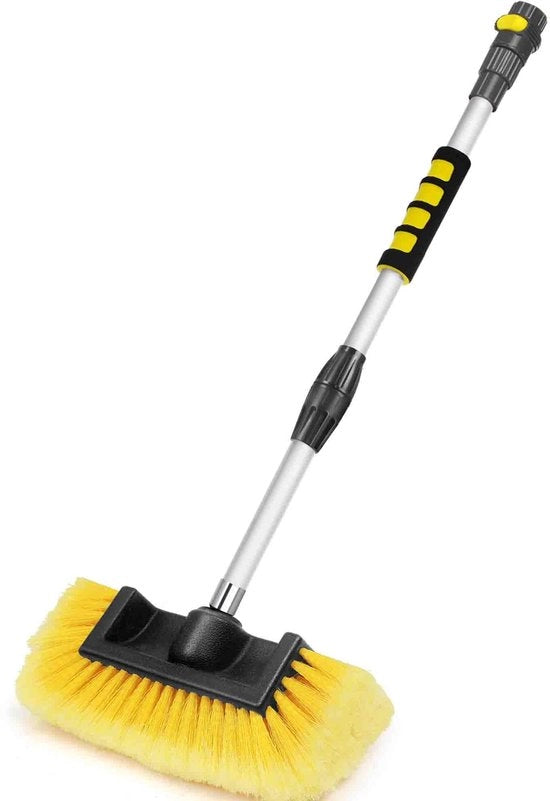 Pulitore auto 130 cm con setole morbide da 25,4 cm, interruttore on/off per auto, camion, barca, pulitore auto, ideale per pulire rivestimenti esterni, auto, camion, camper, pavimenti e altro