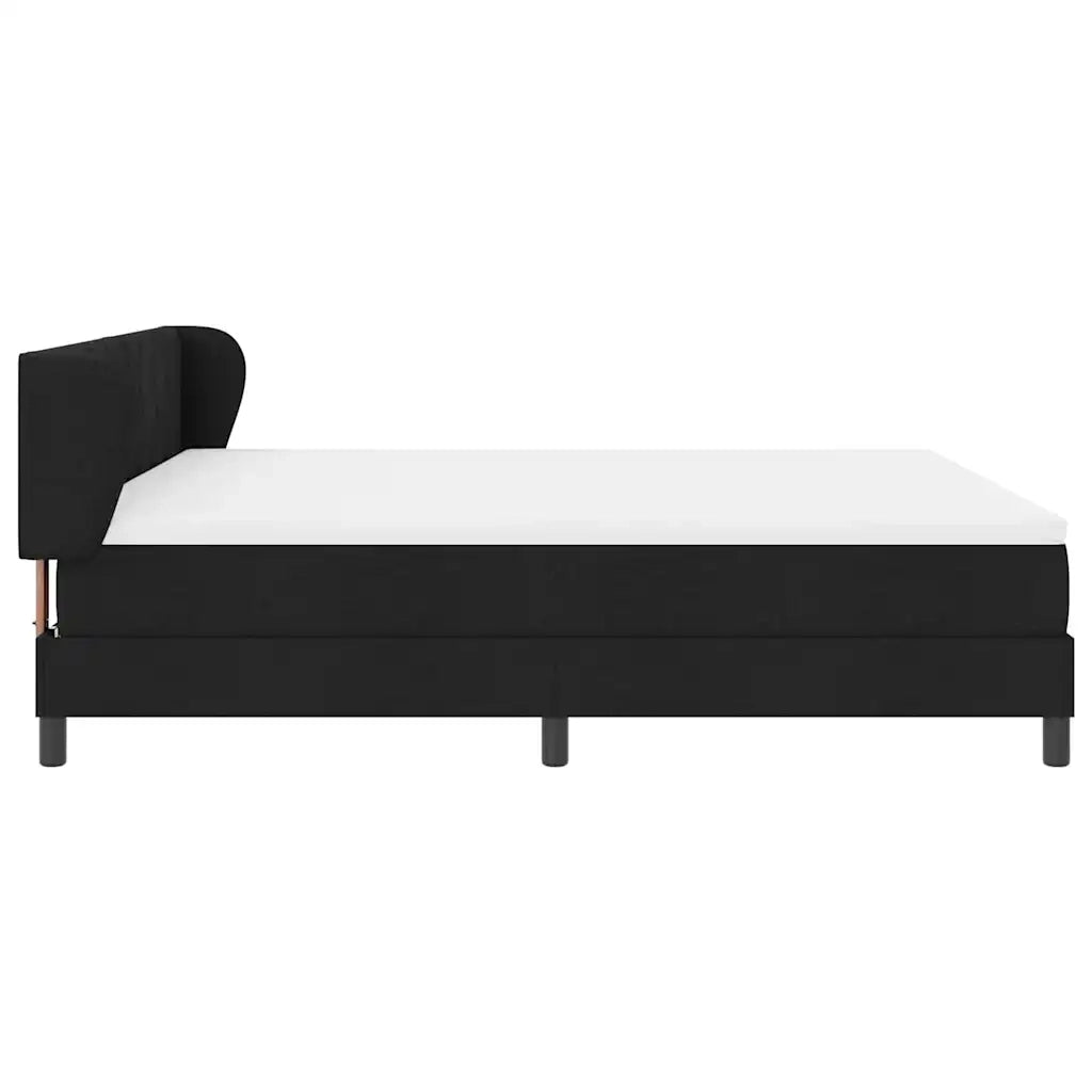 Letto a molle con materasso Nero 180 x 200 cm Tessuto 3340103