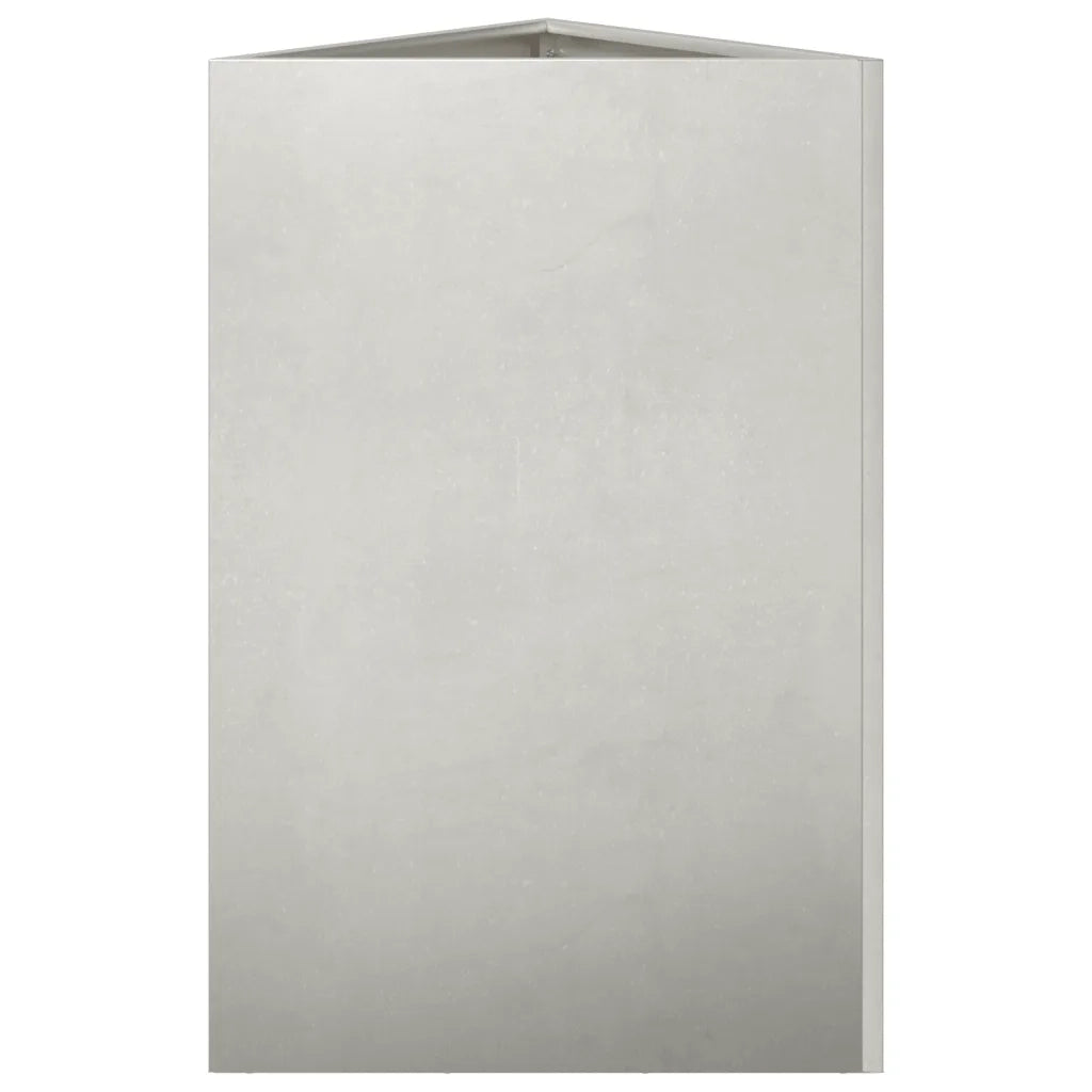 Fioriere da Giardino 2 pz Triangolari 50x43x75 cm Acciaio Inox