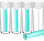 Manicotto per lenti - Manicotto per lenti morbide e dure - Pinza per lenti - Manicotto per lenti - Contenitore per lenti - Liquido per lenti morbide - 4 pezzi - Blu chiaro