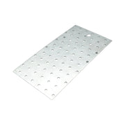 Piastra forata 120x240mm, spessore 2mm, acciaio zincato
