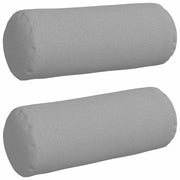 Cuscini a rullo 2 pz | Cuscini per sedie Grigio Nuvola ? 15 x 40 cm Tessuto