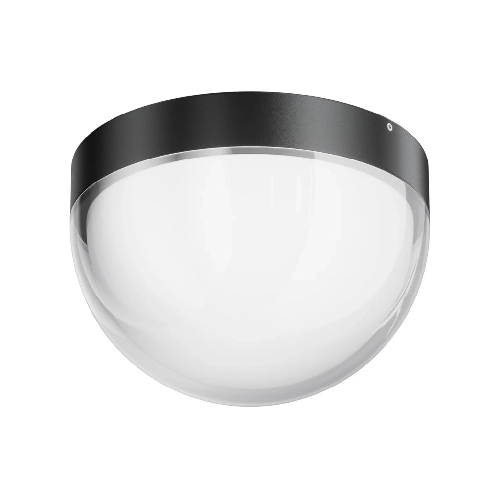 Maytoni lampada a soffitto moderna Mon 1 luce LED integrato IP65 grafite alluminio diffusore plastica