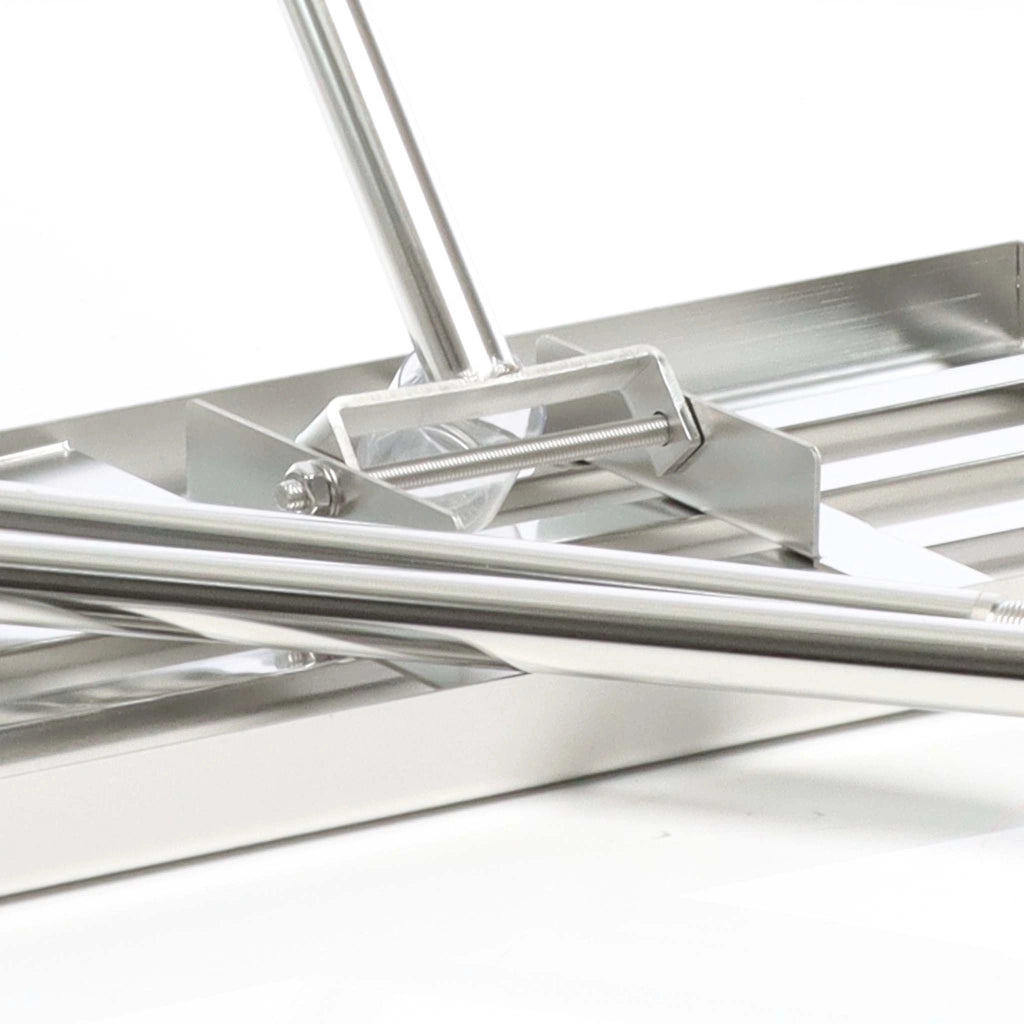 Rastrello livellante in acciaio inox con manico incl. Taglia L Livellatore prato Livellamento