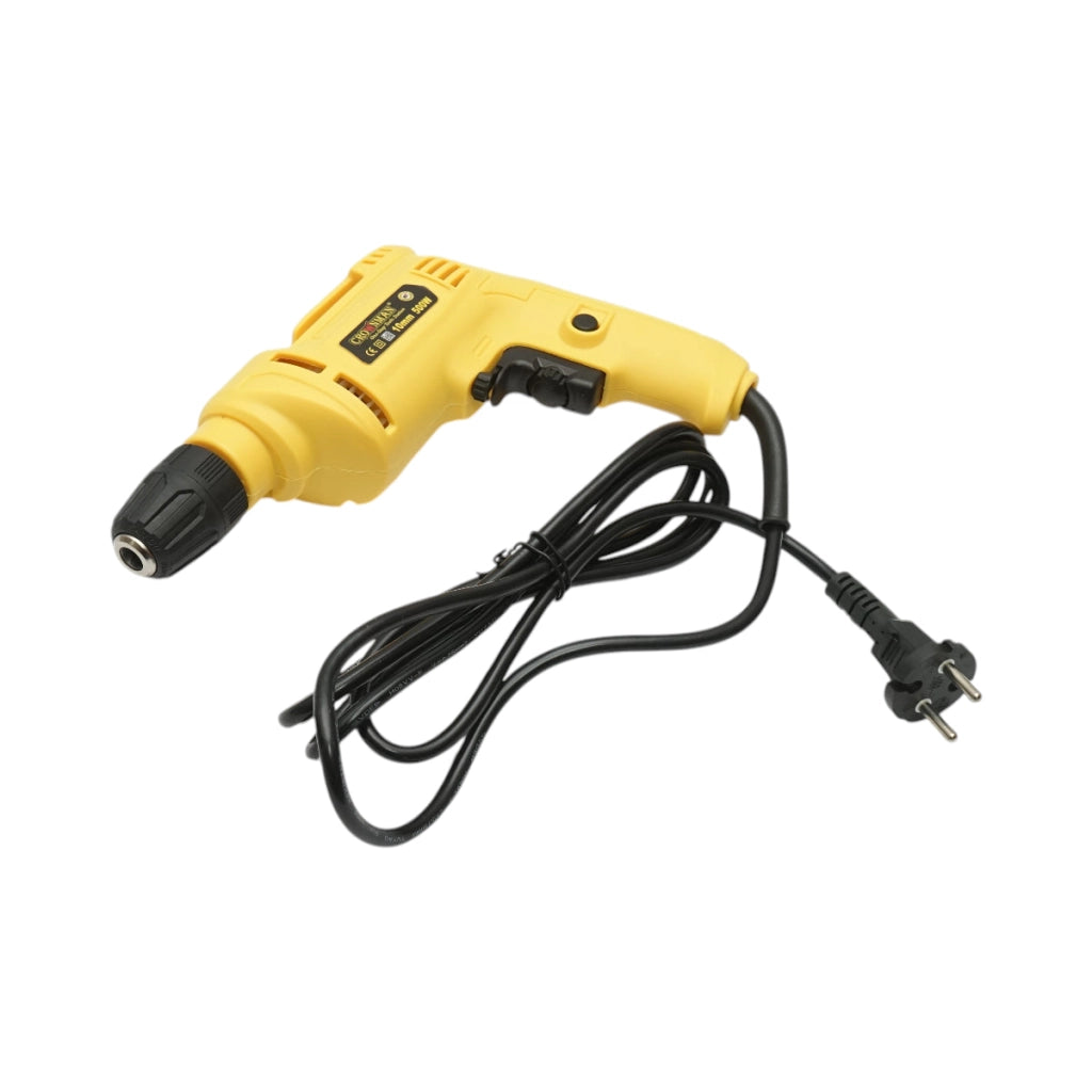 Trapano e cacciavite Crownman da 500 W, mandrino autoserrante da 10 mm, velocità 3300 giri/min