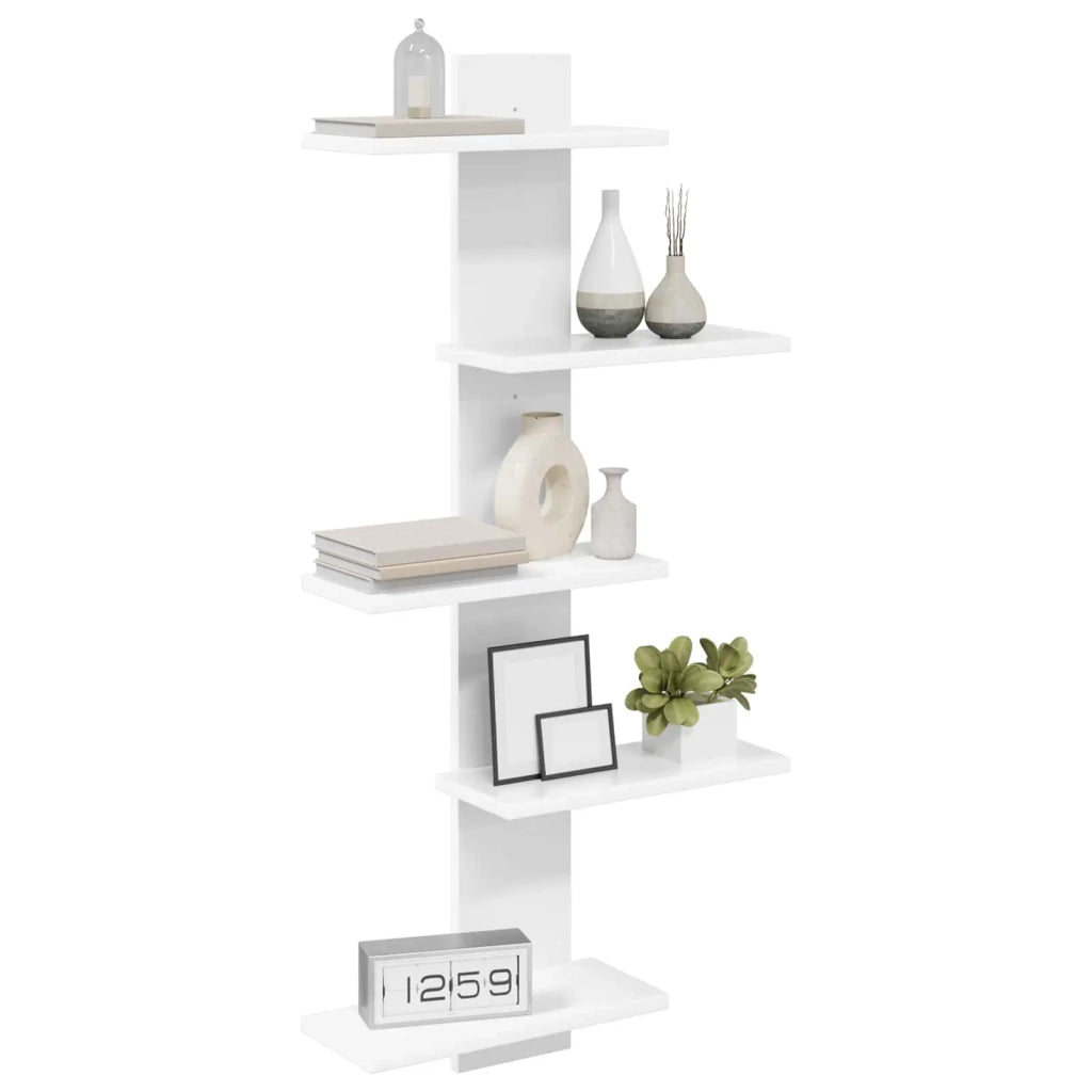Mensola a muro flottante Bianco 48,5 x 15 x 101 cm 8012196