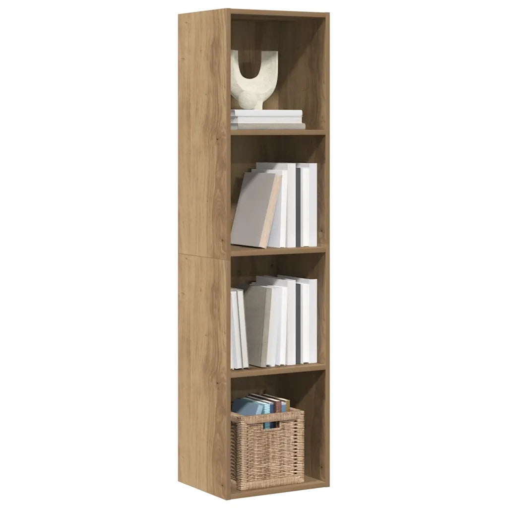 Libreria/Mobile TV Rovere Artigianale 36x30x143 cm Truciolato