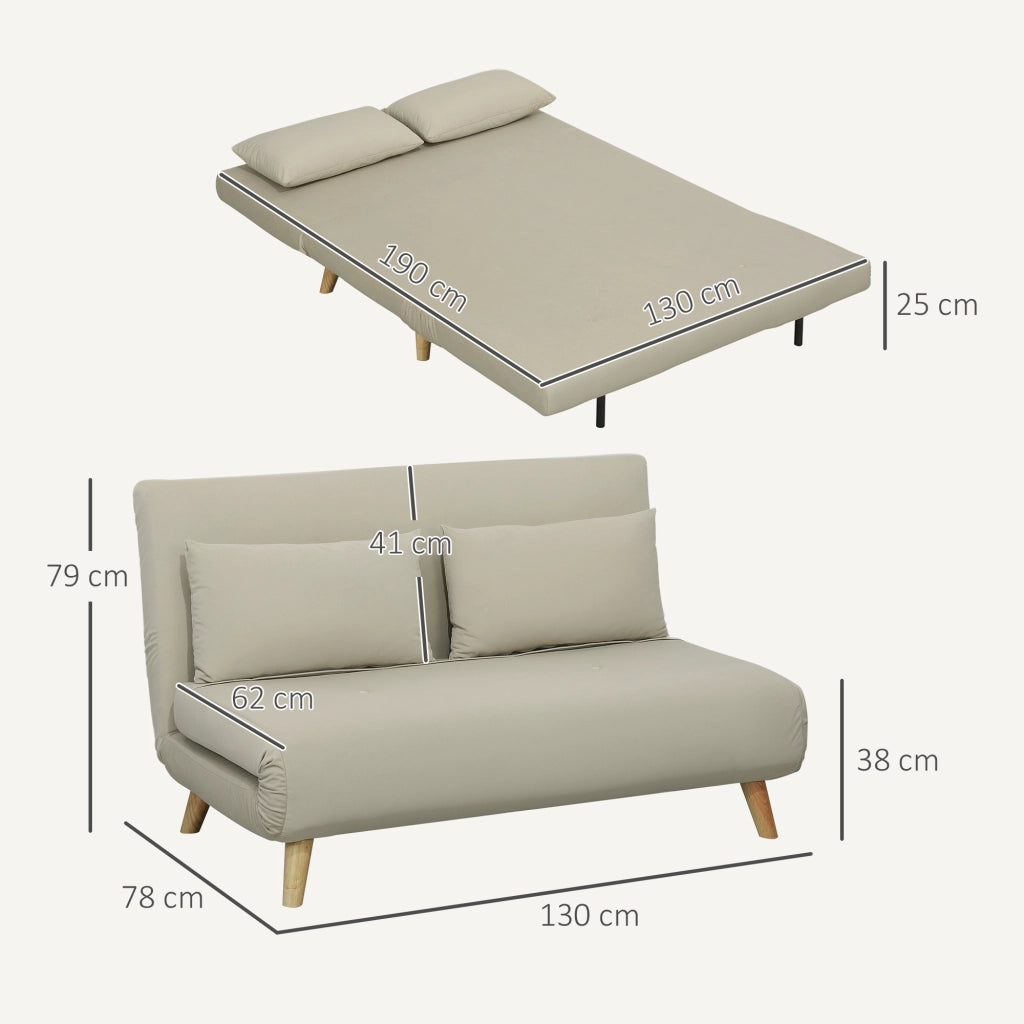 Divano letto Relaxsofa ¨C zephmum ¨C velluto beige 130x78x79