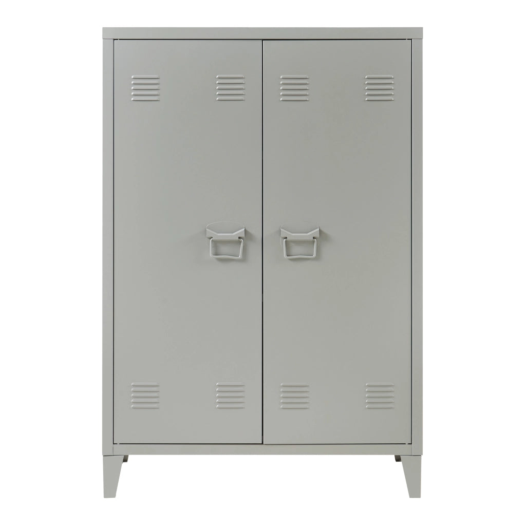 Armadietto da Ufficio Oripää in Acciaio 110 x 75 x 33 cm Grigio Scuro [en.casa]
