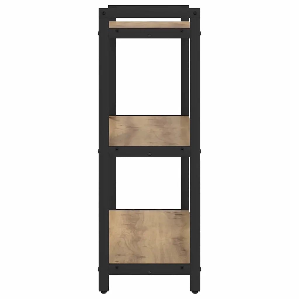 vidaXL Libreria rovere artigianale 60 x 30 x 83 cm Legno multistrato