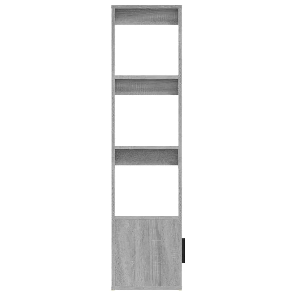 Credenza-Buffet-Armadio da cucina Grigio Sonoma 80x30x119,5 cm in Legno Multistrato