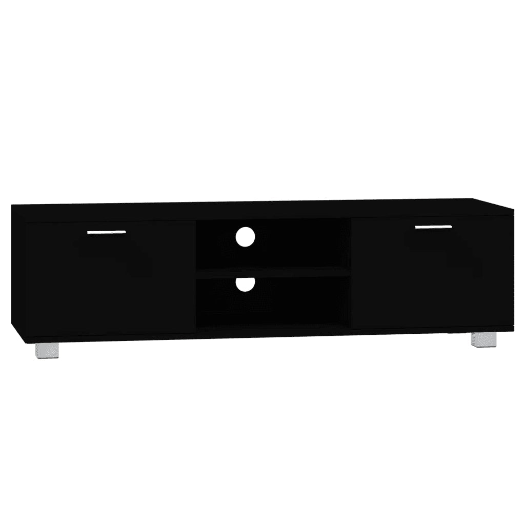 vidaXL Mobile Porta TV Nero 140x40,5x35 cm in Legno Multistrato