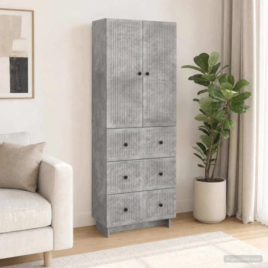 Set di armadi 2 pcs Grigio Cemento 66 x 34,5 x 90 cm 3416379