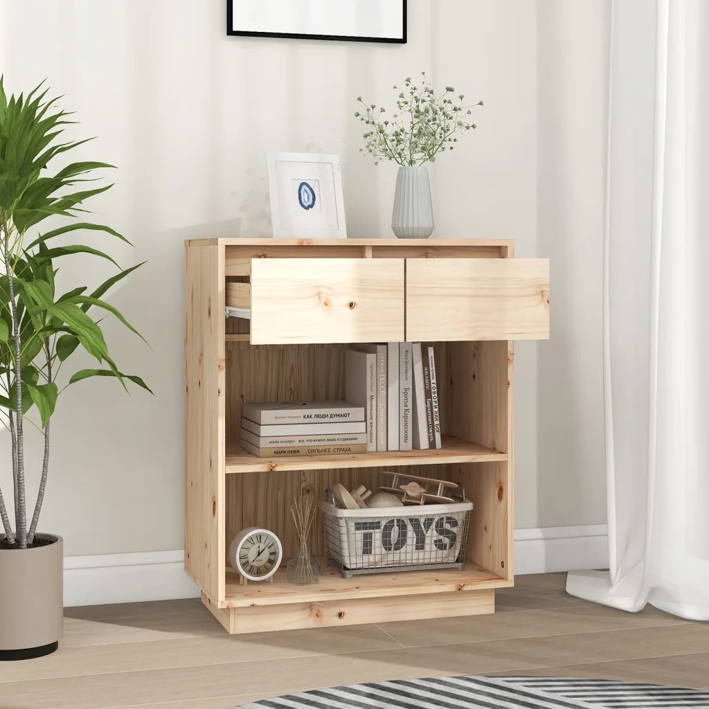 Mobile Consolle | Tavolo d'Ingresso 60x34x75 cm in Legno Massello di Pino
