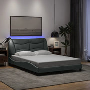 Giroletto con LED senza Materasso-Struttura Letto Hvar 140x200 cm Tessuto 666960