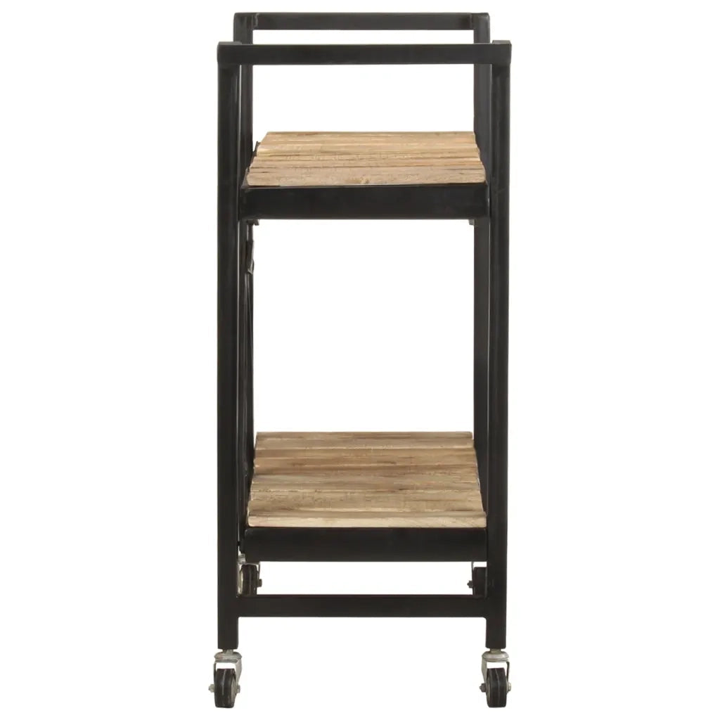 Carrello da Cucina 87x36x81 cm in Legno Massello di Mango cod mxl 62804