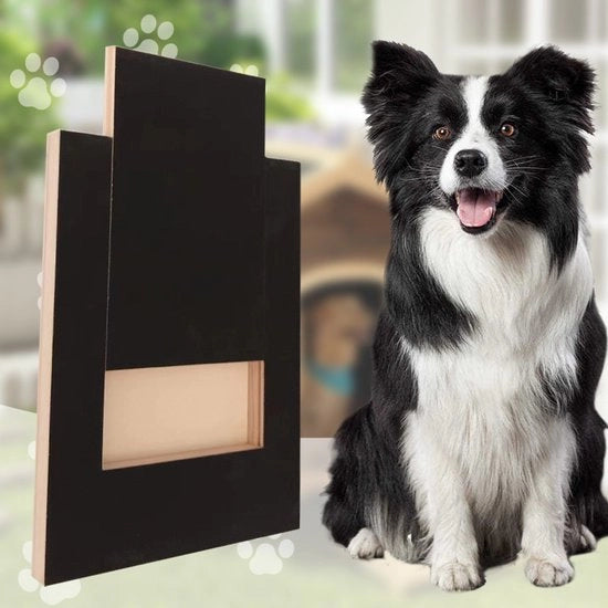 Sostegno per cani - Sostegno - piatto per gatti - piatto per cani - Trapano a mano - Articoli per animali domestici - in legno - Nero
