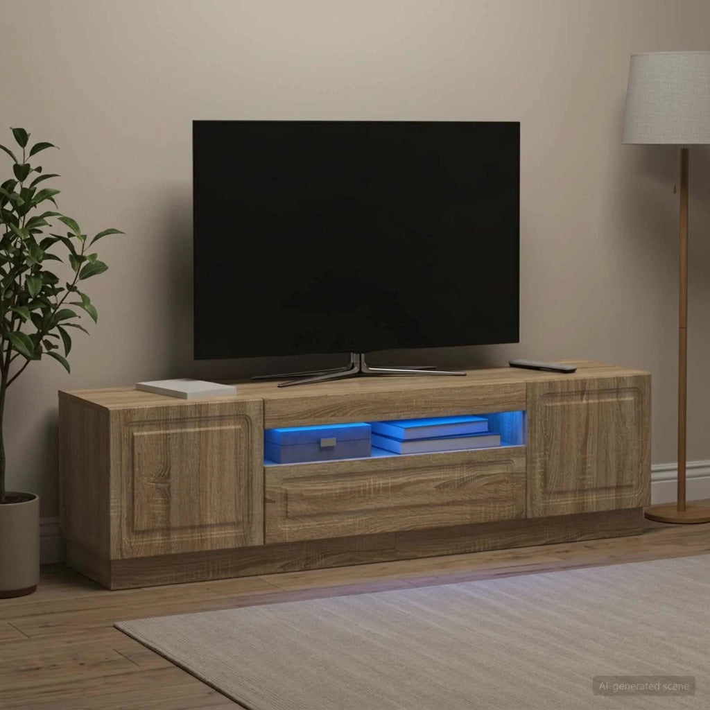 Mobile TV LED Rovere Sonoma Legno ingegnerizzato 897787