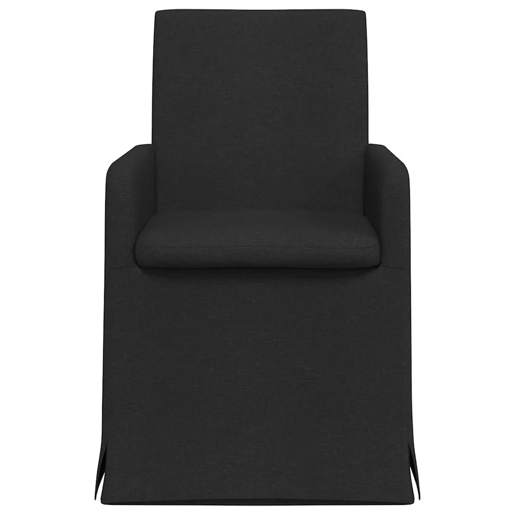 Sedie da pranzo 2 pz | Sedie da cucina Nero 57 x 67 x 95 cm Tessuto