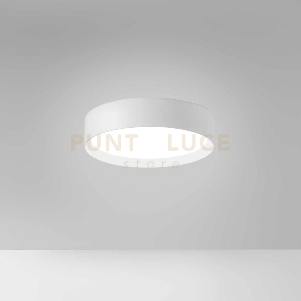 AVA P/P -PLAFONIERA IN ALLUMINIO BIANCO A LED 3000-4000K 2000-2100LM 30W DIMMERABILE D.40CM