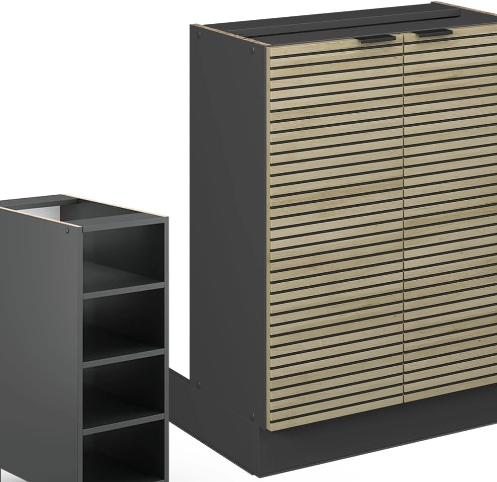 Isola cucina Fame-Line, Pannello in quercia, 90 cm senza piano di lavoro