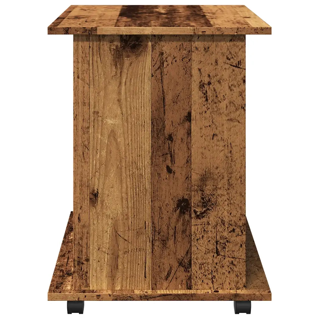 vidaXL Armadietto con Ruote Legno Antico 60x45x60 cm Legno Multistrato