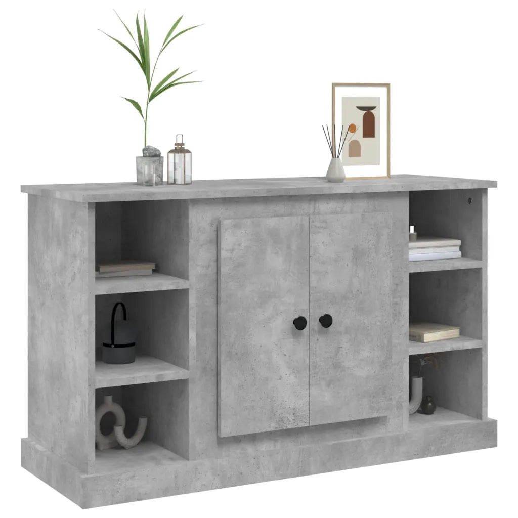Credenza Grigio Cemento 100x35,5x60 cm in Legno Multistrato 816444