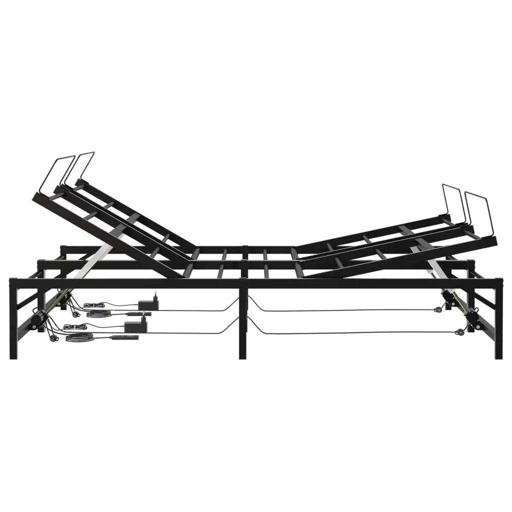 Telaio Letto Elettrico Regolabile Nero 120 x 200 cm Acciaio 3438618
