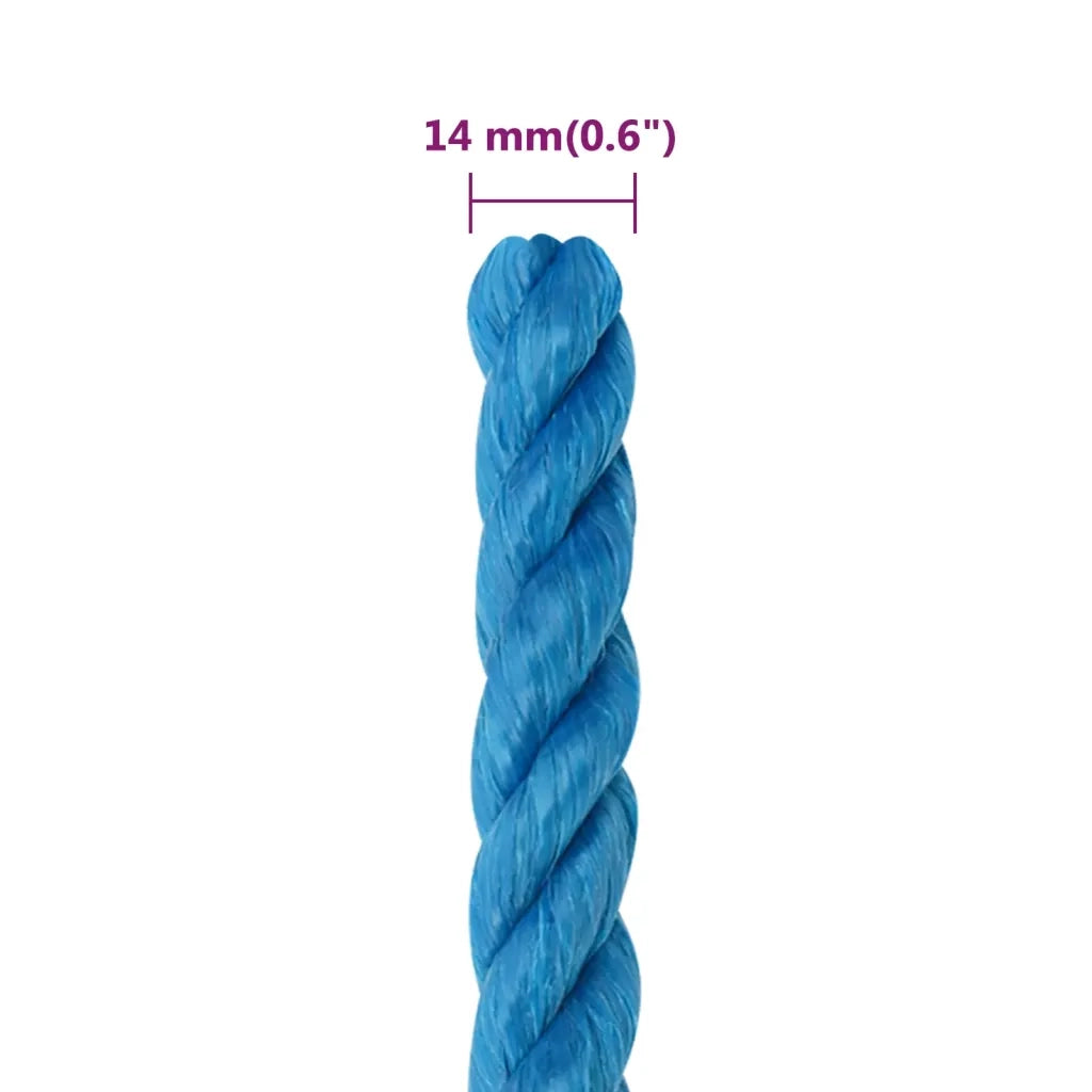 Corda da Lavoro Blu 14 mm 25 m in Polipropilene 152982
