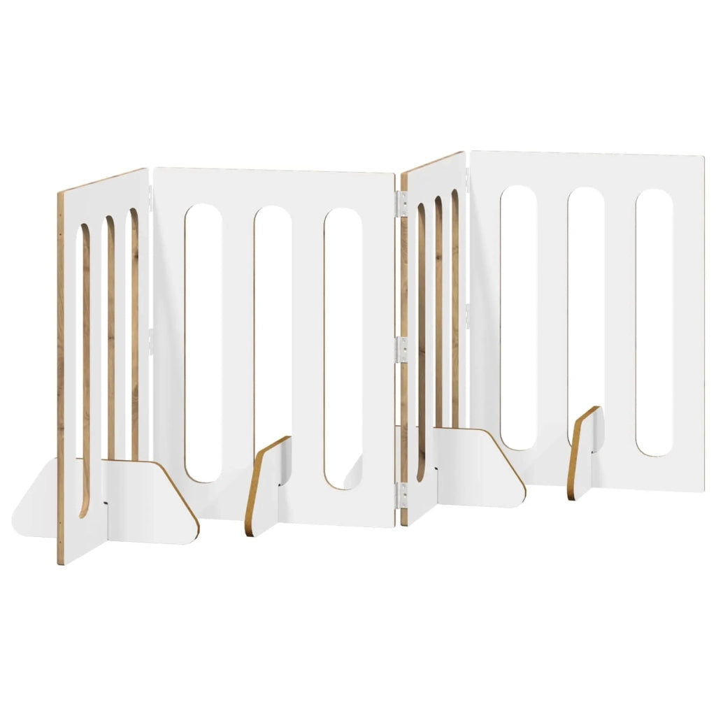 Recinto pieghevole per animali 4 pz Rovere Artigianale 8005970